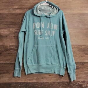 Ron Jon Surf Shop Ocean City Teal Blue Hoodie